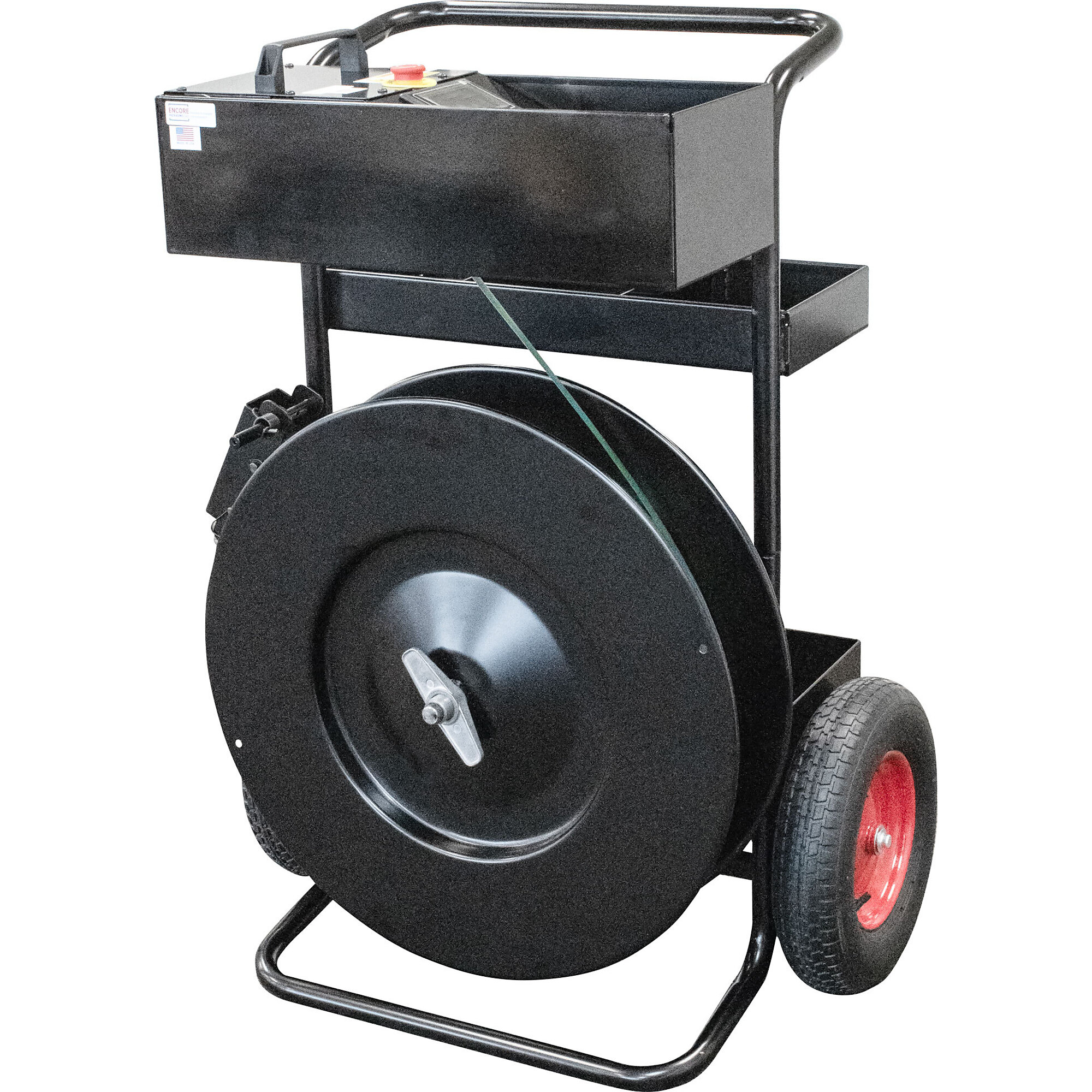 Encore Packaging Automatic Strap Cutter for Poly and Steel — Touch Screen, Includes 2 Batteries and 1 Charger, Model# EP-3450